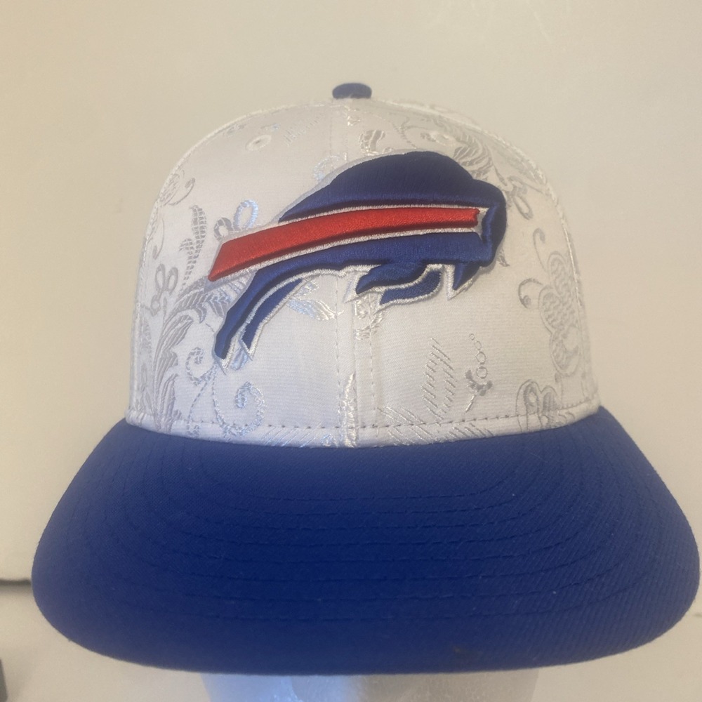 Buffalo Bills Floral Shine Low Profile 59FIFTY Fitted New Era 7 1/8 White & Blue